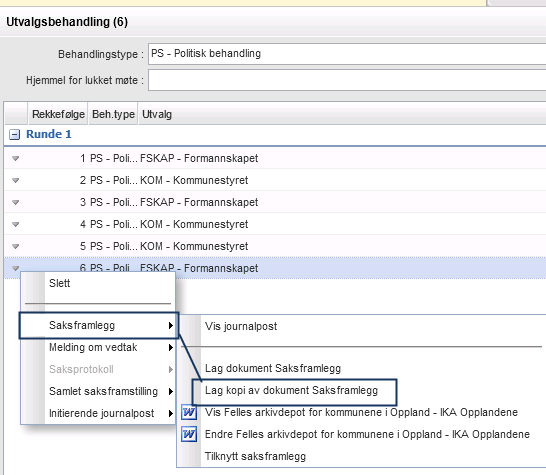 23 NYHET: Lag kopi av sakframlegg Kan ta kopi av