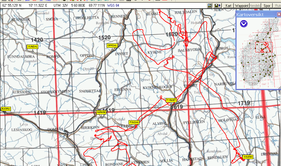 MapSource digitale waypoints / sporlogg (evt.