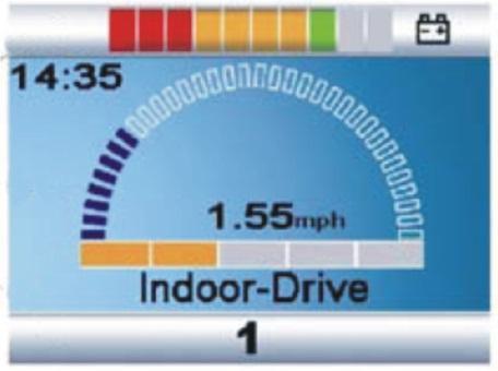 Figur 20 Installasjonsmenyen gir brukeren tilgang til en rekke innstilling: Klokke Display Time Avstand Baklys Bakgrunn Exit Stilles ved bruk av joystick Venstre og høyre styrespaken for å skifte