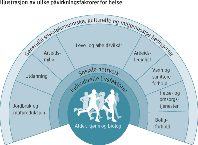 «Folkehelse skal fremme befolkningens helse, trivsel, gode sosiale og miljømessige forhold og bidra til å forebygge