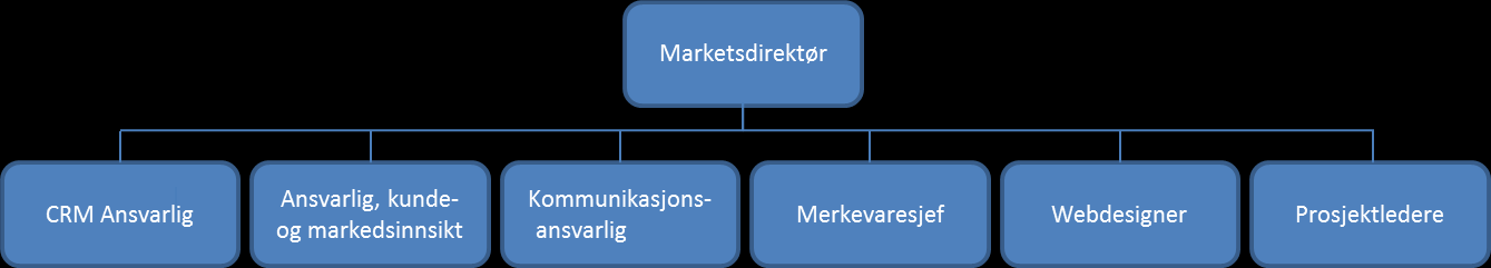 avdeling for produkt- og prosessutvikling, hvor produktsjefene bestilte utviklingsoppdrag.