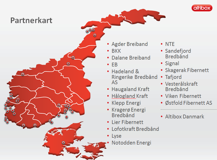 Leverandørene ønsker å påvirke organisasjonen i en positiv retning, da de også vokser når Altibox vokser.