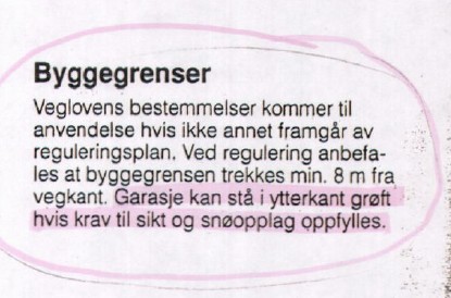 Utsnittet er fra vedlegg i brev av 5.3.2012. 1.