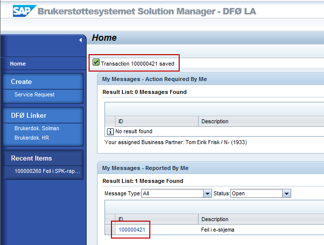 Sjekk om oppsummeringen inneholder riktig informasjon. Hvis nei, gå tilbake med knappen Previous og rett opp informasjonen. Hvis ja, klikk på knappen Confirm and Send.