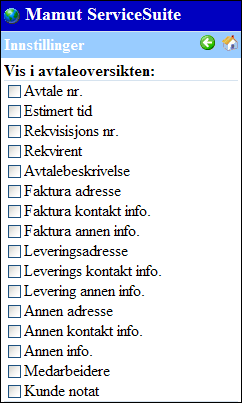 INNSTILLINGER Konfigurere innstillinger for Varer 1. Trykk Rediger til høyre for Varer i menyen Innstillinger. 2. Velg deretter maksimum antall varer som skal vises når du utfører et søk.