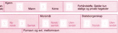 Utfylling av søknadsskjema Søker du om opptak til ett eller flere av studiene som står oppført i Søkerhandboka 1999, skal du sende bare ett søknadsskjema: 1999/2000 - Søknad om opptak til