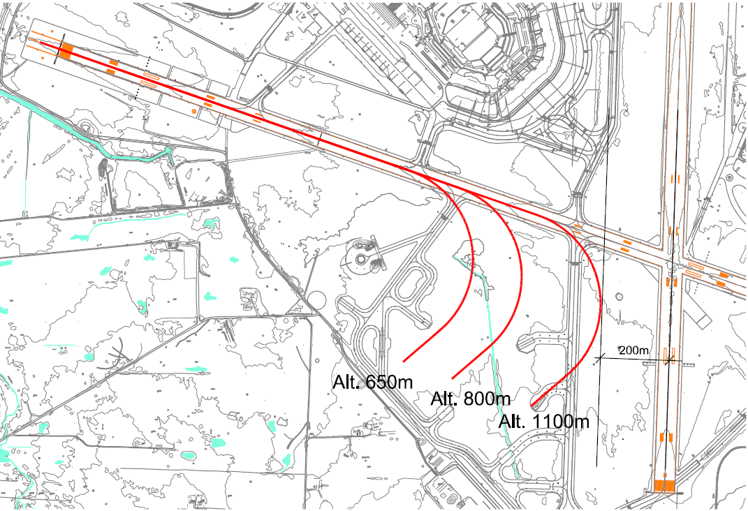 68 er uansett ønskelig å ha en planberedskap for ytterligere forlengelse av bane 18-36 dersom det skulle bli aktuelt med flyginger med større fly og med minst mulig vektbegrensninger.