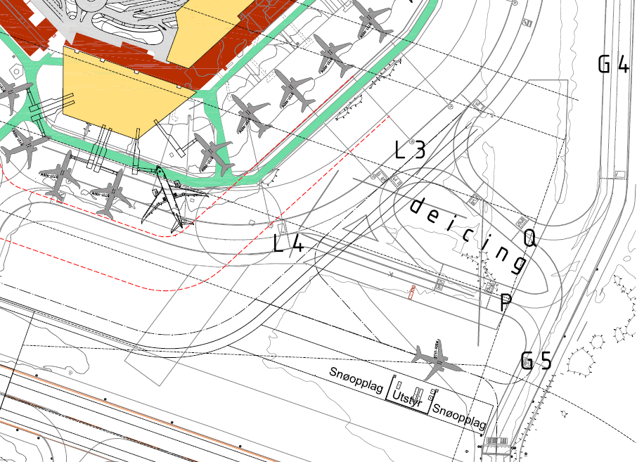 79 Parallell taksebane til RWY 11-29 RWY 11-29 har i dag ca. 10 offshore helikopterbevegelser i dimensjonerende topptime.