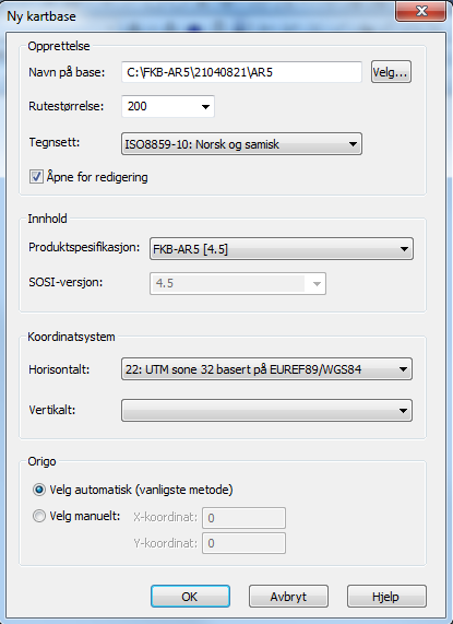 3.3. Start nytt kartprosjekt og ta inn data 3.3.1. KONVERTER AR5 FRA SOSI TIL QUADRI-FORMAT Nb! Dette kapitlet gjelder ved forvaltning av AR5 på filformatet Quadri.