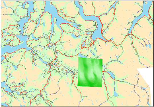 Figur 5.10 Torsdag 19 mars : Tett skydekke WV x 3 opptak, alle oppgitt med 100% skydekke. QL viste imidlertid hull i skydekke.