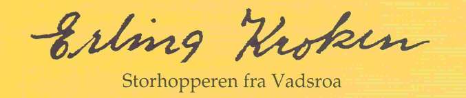 Forfatter Hans L. Werp Erling Kroken i Skui 1955 hvor han med dette hoppet på 84,5 m la grunnlaget for seieren. Tidsreise og skihistorie de glade 50-årene!