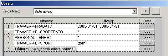 Resultat : Her framgår det hva som ikke er sendt på grunn av feil OKF hva som ligger klar til sending KØ, men er IKKE