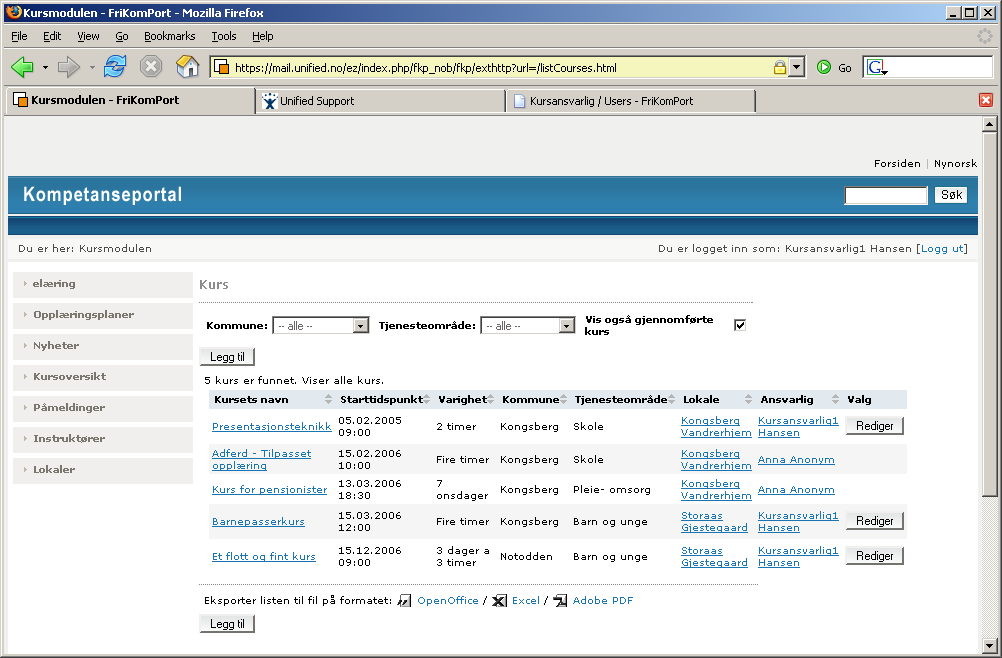 To moduler: ez publish og Java