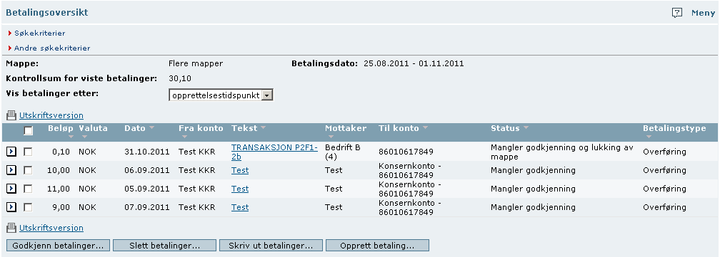 Min første betaling En Leverandør ID kan f.eks. være et forkortet navn for mottakeren, et leverandørnummer eller eventuelt et telefonnummer.