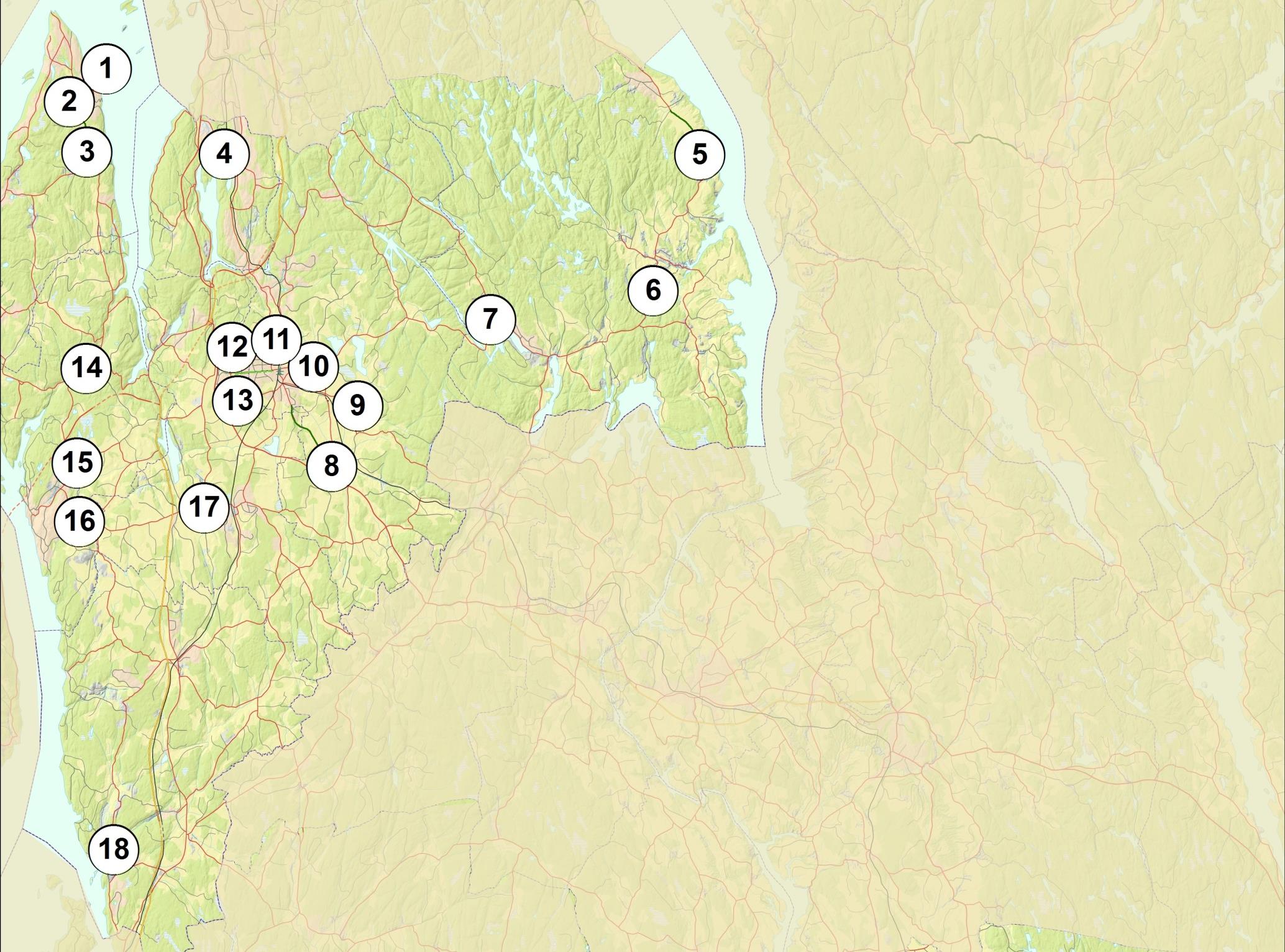 Fv.35 GS Ski tettsted - Nordbyveien bro mv. (bidrag) Nordbyveien: Vestveien- Oppegårdveien (Ski) 13. Fv.35 ST Nordbyveien: Solbergveien (Ås)-Oppegårdsveien (Ski) 14. Fv.82 MU Tusse - Holtbråten 15.