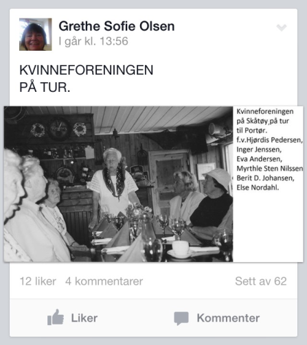 Holder liv i gamle historier og bilder Du har sikkert sett, eller i det minste hørt om, den populære Facebookgruppa Skåtøyliv, før og nå.