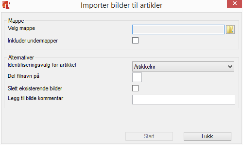 Du angir en mappe som sjekkes for filer hvor filnavnet inneholder det valgte identifiseringsvalget for en