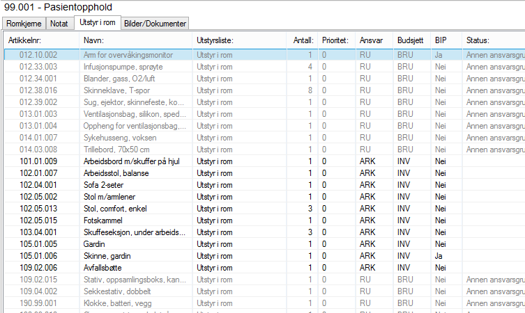 10.7. Begrensing av brukerrettigheter på ansvarsgrupper Alle artikler i drofus kan knyttes til en prosjektdefinert ansvarsgruppe (f.eks. ARK, RIV, RIE etc.).