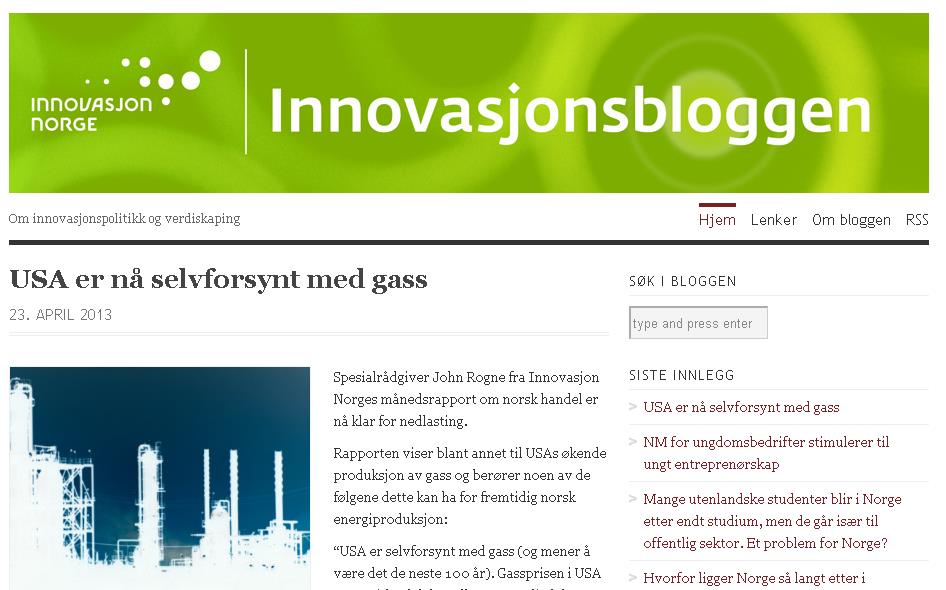 Les mer om innovasjon og