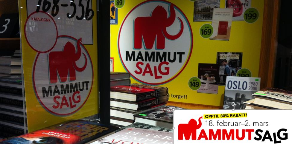 Felles bokprosjekter Mammutsalget skal være det mest attraktive boksalget i markedet.
