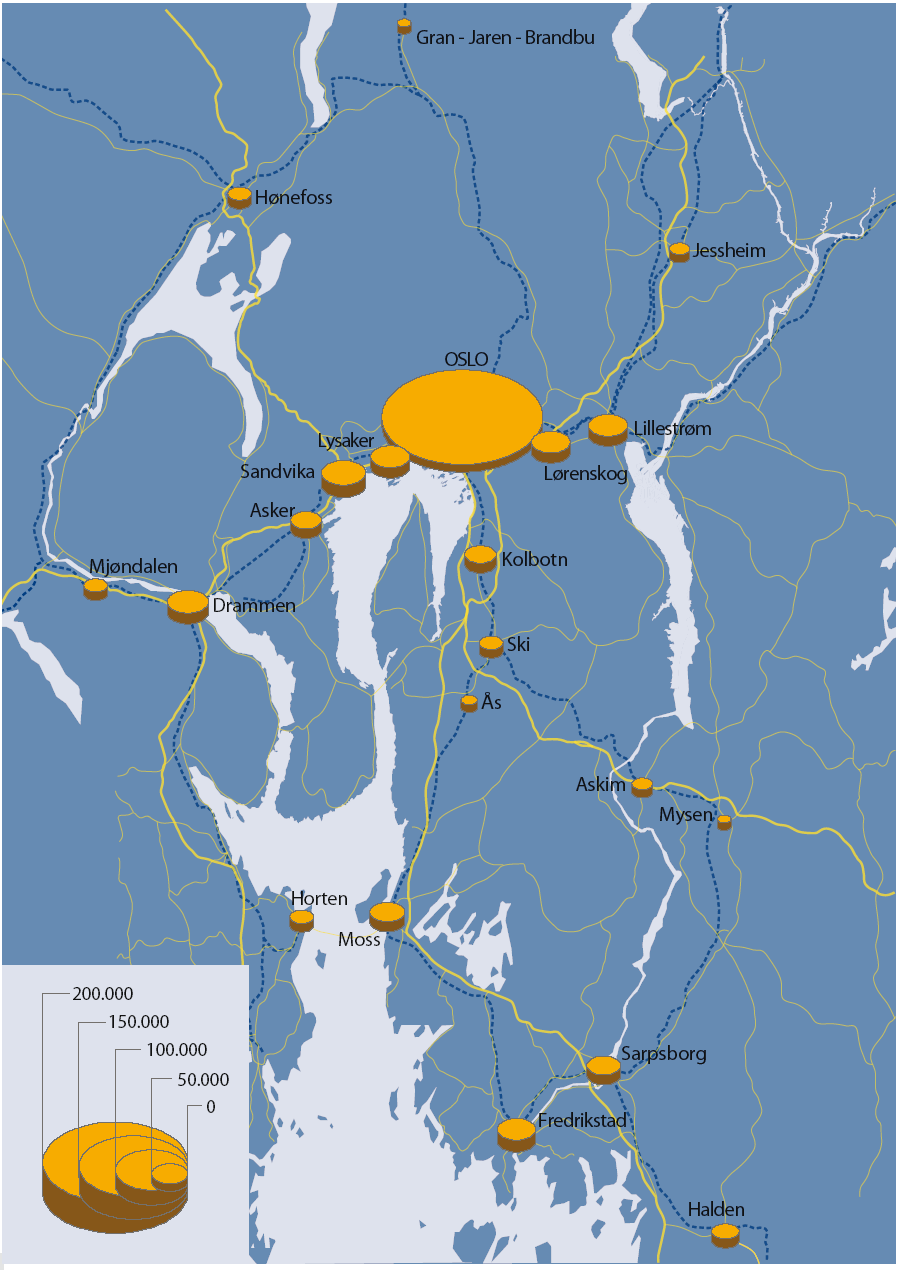 Osloregionens strategi for samordnet areal- og transportstrategi følges opp Kommunen vil følge opp Osloregionens strategi for areal og transport i samarbeid med andre planmyndigheter i Osloregionen.