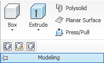 AutoCAD 2012 31 Forhåndsdefinerte massive objekter Nedenfor følger en kort omtale av kommandoene vi bruker for å lage massive objekter.