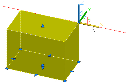 AutoCAD 2012 51 Bruk av gizmos for å flytte, rotere og skalere Du kan bruke gizmoene til å flytte, rotere og skalere med. Move-gizmoen er den første som dukker frem.