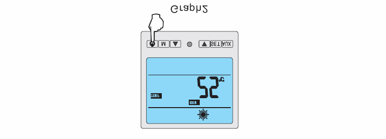 Visning av temperaturer Ved å trykke på piltaster opp og ned, vil dispaly vise temperaturer i systemet.