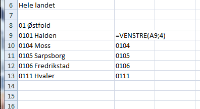 Importere levende data fra Internett Øvingsfil: Hente data fra internett.