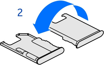 Viktig: Denne enheten er utformet for bruk med bare et standard SIM-kort (se figuren).