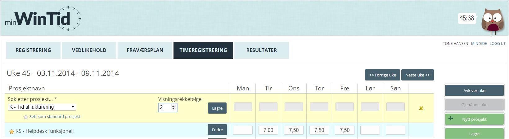 Dette er kun første implementering av denne funksjonaliteten, i fremtiden ønsker vi å løse dette for eksempel via drag-and-drop. 6.