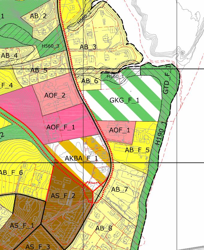 Kommunedelplanens hovedgrep viser en kompakt sentrumsutvikling med konsentrert boligbebyggelse i gangavstand fra torget/stasjonsparken som definert tyngdepunkt i tettstedet.