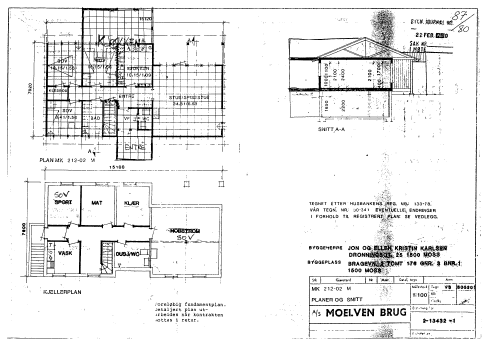 Eksempel: Brageveien 2, 1517 Moss Byggeår 1982- påbygd senere Grunnflate ca 140 m2 Elektrisk oppvarming Strømregning ca 40 000,- år Litt kaldt på det kaldeste, særlig i år Leveranser: Byggmesteren /