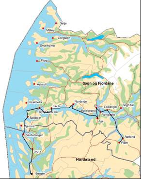 Side 14 4.4 Sommarrute Flåm-Bergen Ruta går i sommarperioden frå 1. mai til 30. september. Ruta går frå Bergen om morgonen og returnerer frå Flåm om kvelden.