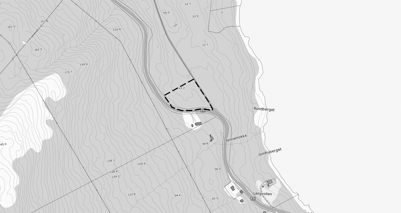 4. Beskrivelse av planområdet, eksisterende forhold 4.1. Beliggenhet Detaljreguleringen omfatter GBR 47/25 og 47/494 i Nordreisa kommune.