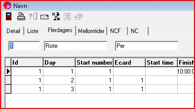 gjelder også ved påmelding fra sportsadmin. Alle ryttere beholder normalt startnr for alle dager, selv om man har jaktstart tempo.