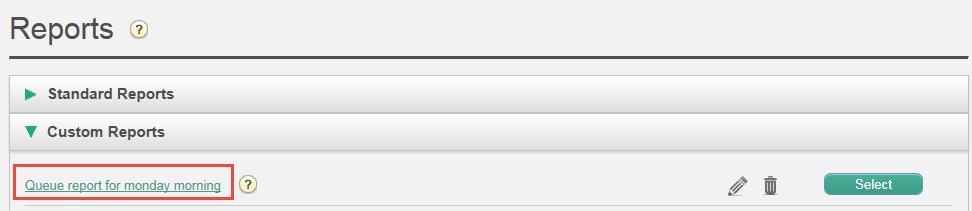 Når du er ferdig med å tilpasse en rapport, klikk på Bruk-knappen for å lukke vinduet. Klikk deretter på Vis rapport for å generere rapporten med de definerte parameterne.