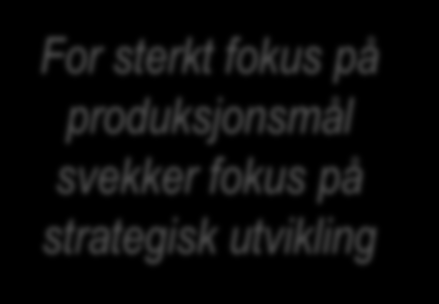 Strategisk styring skal øke effektiviteten Hvordan skal vi styre?