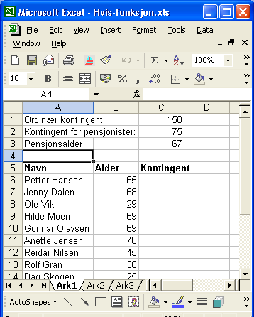 Da gjør vi slik: Ta tak i feltet Selger og dra det over i feltet Slipp radfelt her (Drop Row Fields Here) Ta tak i feltet Produkt og dra det over i feltet Slipp kolonnefelt her (Drop Column Fields