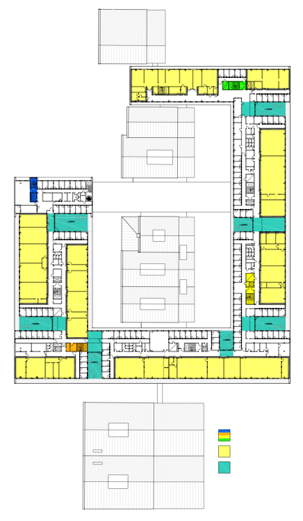 Fellesarealer plan 1 og 2 spesialrom