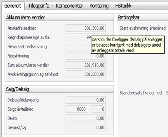 2.4.4. Gjenstående levetid på budsjettgrunnlag Meny: Anlegg > Rapportering > Budsjettgrunnlag Rapporten budsjettgrunnlag er utvidet til å vise gjenstående levetid 2.4.5.