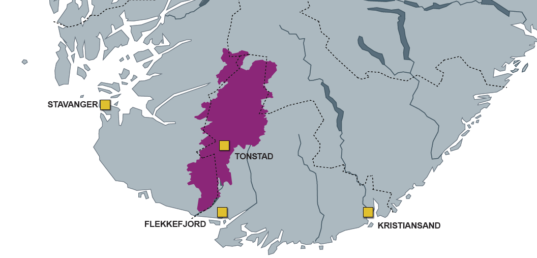 NEDSLAGSFELT / REGULERINGSOMRÅDE