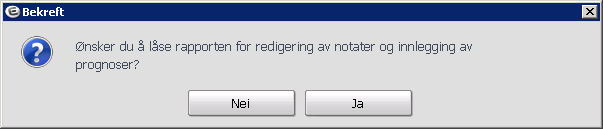 Type henspeiler på om dette er en privat rapport eller en fellesrapport eller en temporær rapport Arkiv- viser om rapporten er arkivert eller ikke Låst - viser om rapporten er låst for redigering