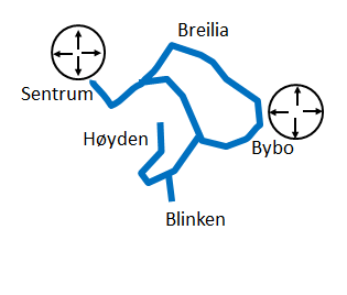 22 6.4 Frekvenser og avgangstider Høy frekvens og stive avgangstider prioriteres der det bor flest mennesker Rute 1- Pendelrute Sentrum Prærien Sentrum Rypefjord - Sentrum Den foreslåtte pendelrute