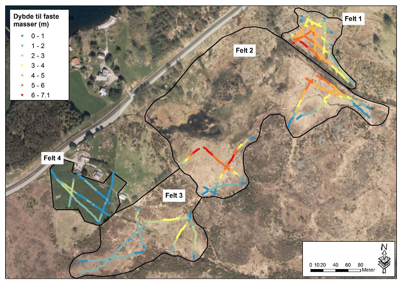 4.2. Topografi og grunnforhold Ikke endelig vedtatt Formasjoner Topografi Planområdet har et relativt flatt landskap.