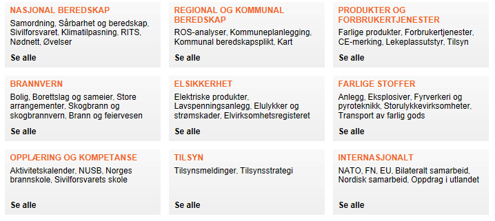 DSB Brann og redning - forebygging Forebygging (FOR): Enheten har ansvaret for å organisere og følge opp det brannforebyggende arbeidet i Norge.