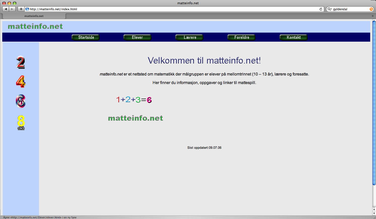 6 Evaluering av noen websteder for barn I dette kapittelet vil noen av dagens websteder for barn bli beskrevet, og sjekket opp mot det som i forrige kapittel ble beskrevet som retningslinjer for