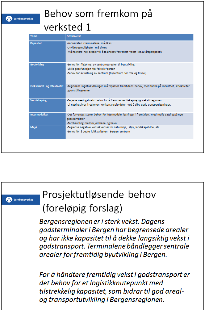 Verkstedrapport 2 KVU for