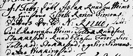 P a g e 29 2. Sjur, som vi vet ingen ting om ble gift med Brynhild Jensdatter eller Jonsdatter, hun ble født ca. 1707 og døde 1751. Brynhild Jensdatter eller Jonsdatter døde den 30 desember 1751. 1. Eli, født ca.