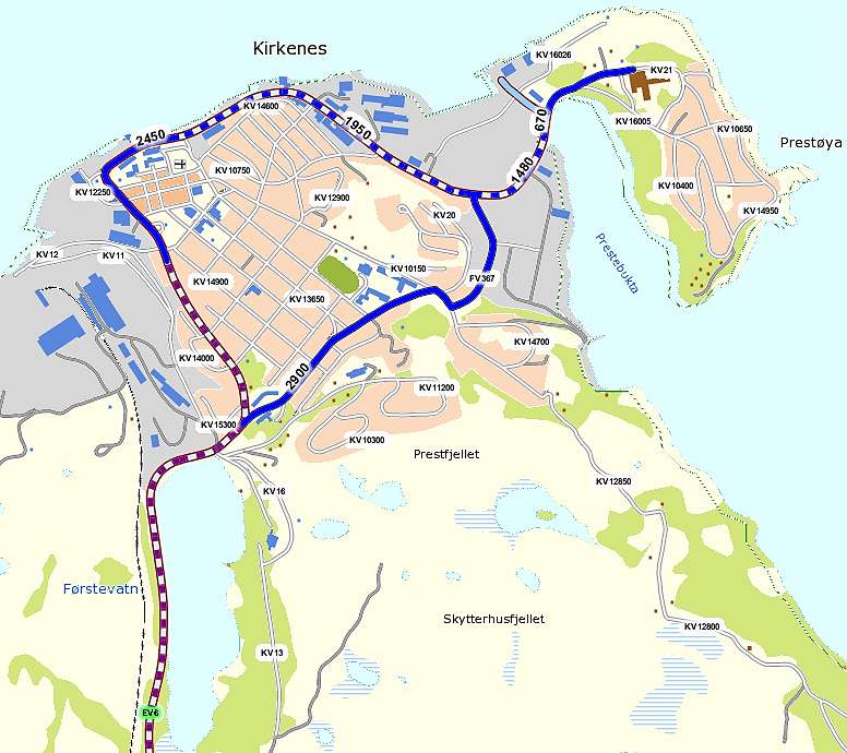 Helse Finnmark HF Nye Kirkenes Sykehus: Detaljregulering med konsekvensutredning til veileder TA 2553 (KLIF). Ut over dette er det ikke grunn til mistanke om forurensning i grunnen i planområdet. 7.